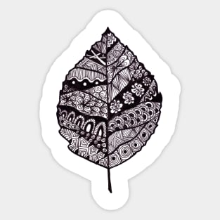 Mandala Leaf Sticker